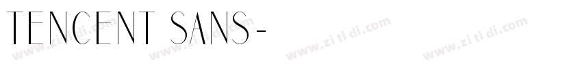 TENCENT SANS字体转换